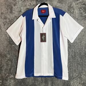 Mazimos USA Yucatan Shirt Mens Large Bowling Colorblock Lightweight Button Up